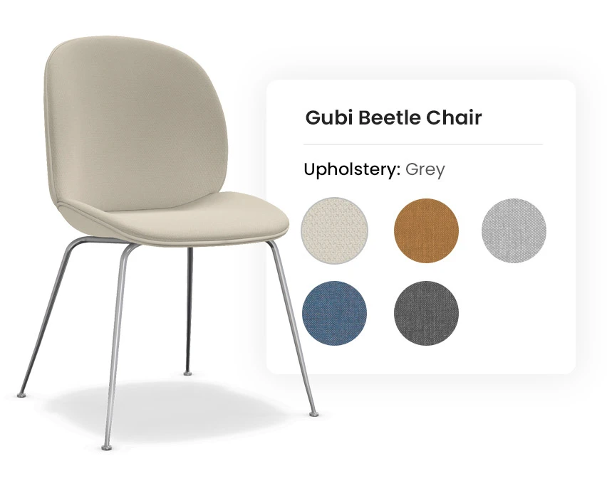 3D Configurator Gubi Beetle Chair