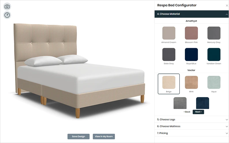 Des Kelly Interiors Offers Limitless Customisation With a 3D Bed Configurator