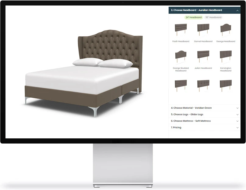 Online 3D Bed Configurator